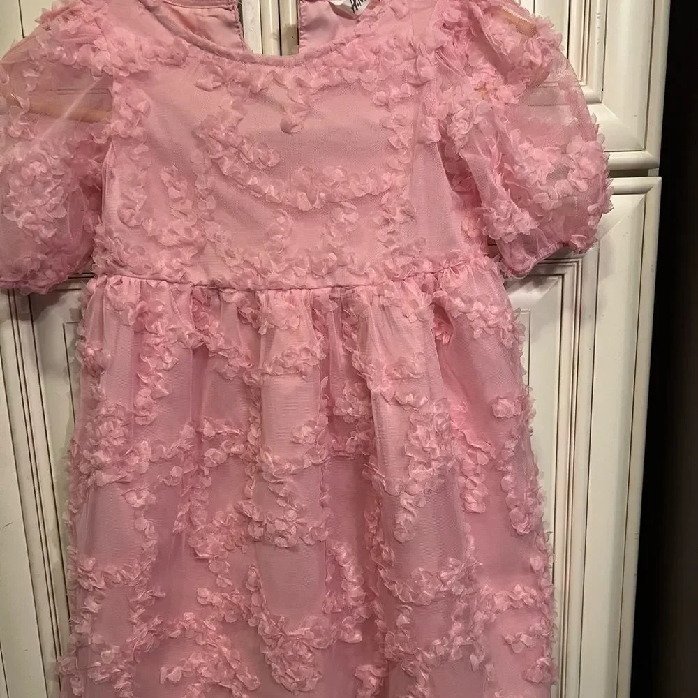 H&M toddler beautiful pink girls dress Sz 5